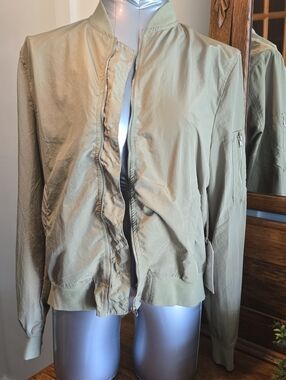 Angel Kiss Olive Green Bomber Jacket